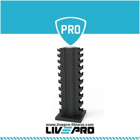 Livepro 10 Pairs Vertical Dumbbells Rack