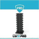 Livepro 10 Pairs Vertical Dumbbells Rack