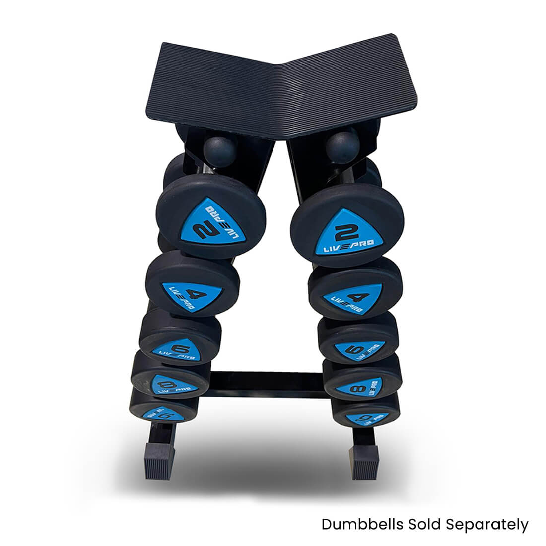 Liveup 5 Pairs A-Frame Dumbbells Rack