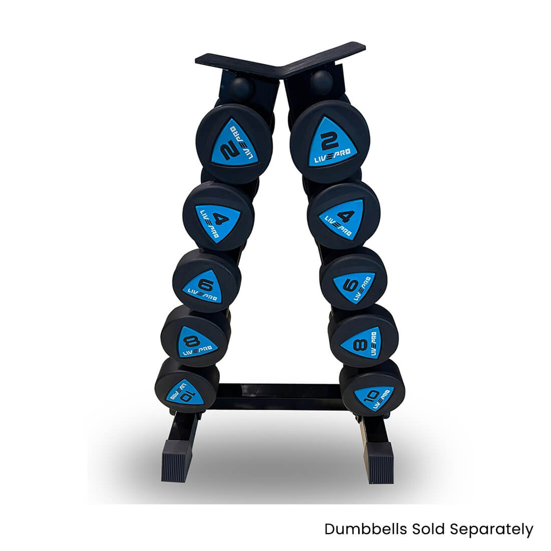 Liveup 5 Pairs A-Frame Dumbbells Rack