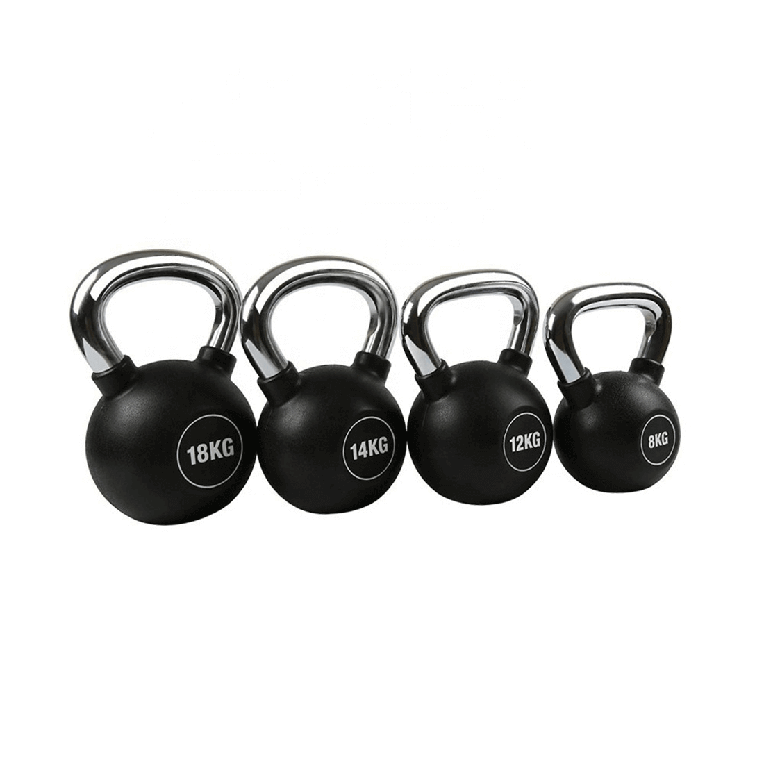 SnatchFlex Rubber Coated Cast Iron Kettlebell