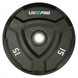 Livepro Rubber Bumper Plates - Sold As Pair (5 to 25kg)