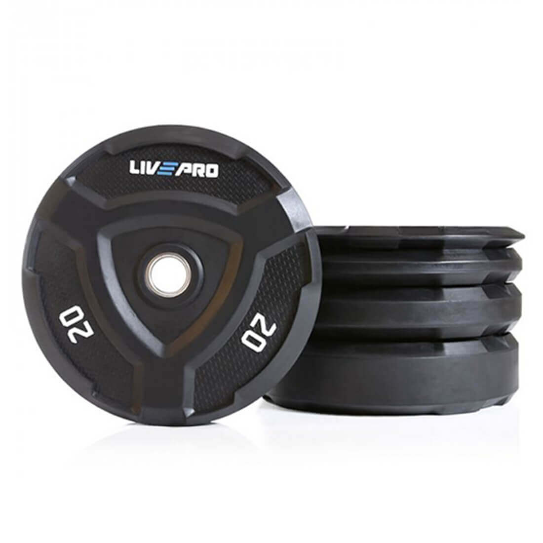 Livepro Rubber Bumper Plates - Sold As Pair (5 to 25kg)