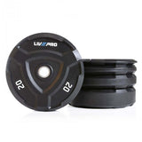 Livepro Rubber Bumper Plates 25kg - Sold As Pair