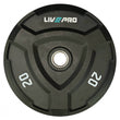 Livepro Rubber Bumper Plates 25kg - Sold As Pair