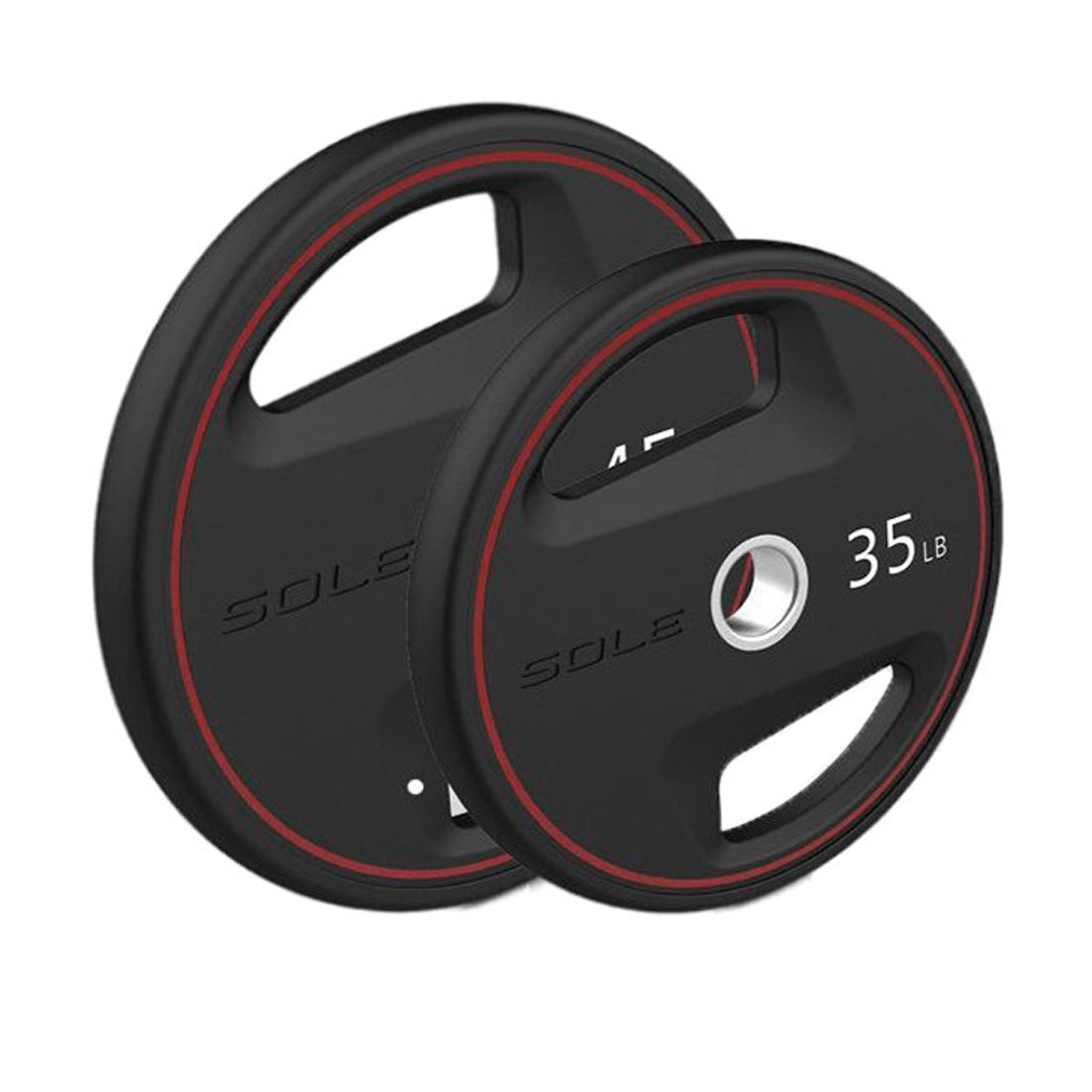 Sole Dual Grip Rubber Olympic Weight Plates Set - (2.5 To 45lbs)