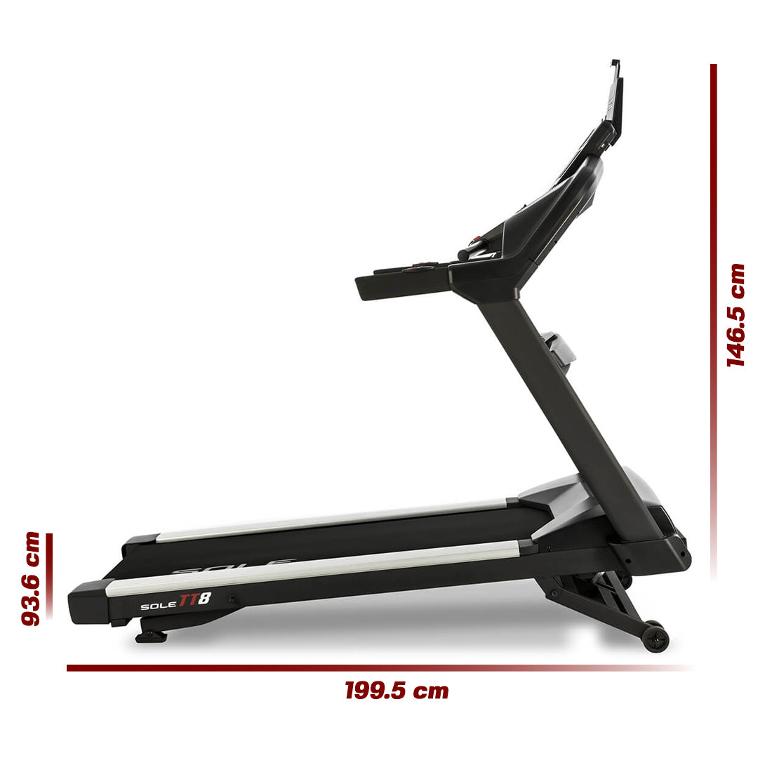 sole tt8 treadmill measurement