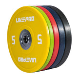 Livepro Urethane Competition Bumper Plates - Sold As Pair (5 to 25kg)